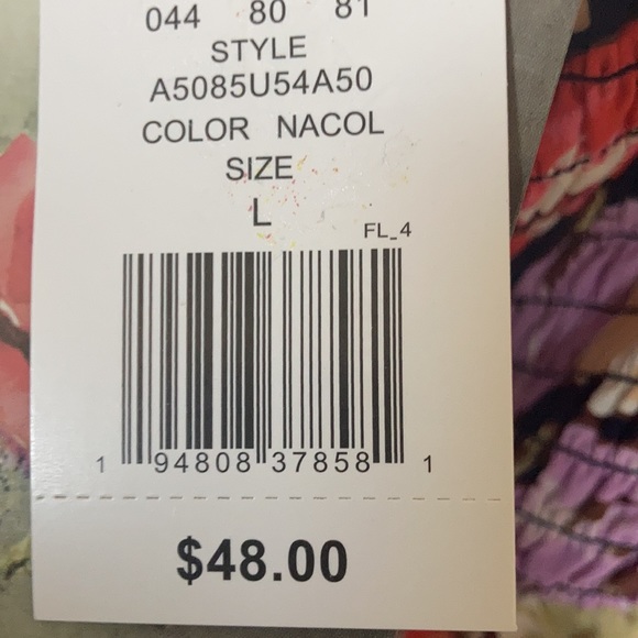 3/$33 Lily Rose dress floral print puff sleeve tie back boho cottagecore L jr - Picture 16 of 17